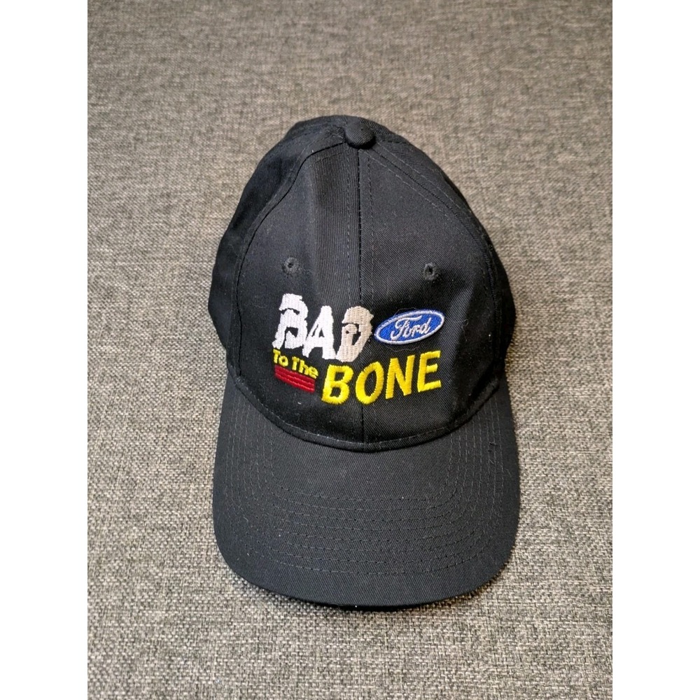 Vintage Ford Bad To The Bone Embroidered Logo Trucker Hat Adjustable Car Cap